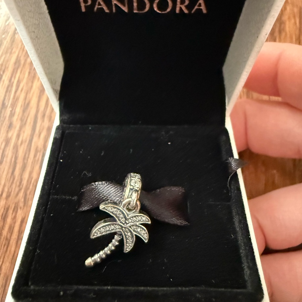 Pandora Palm Tree Charm. NIB. NEVER USED. 
RETIRED - Picture 4 of 4